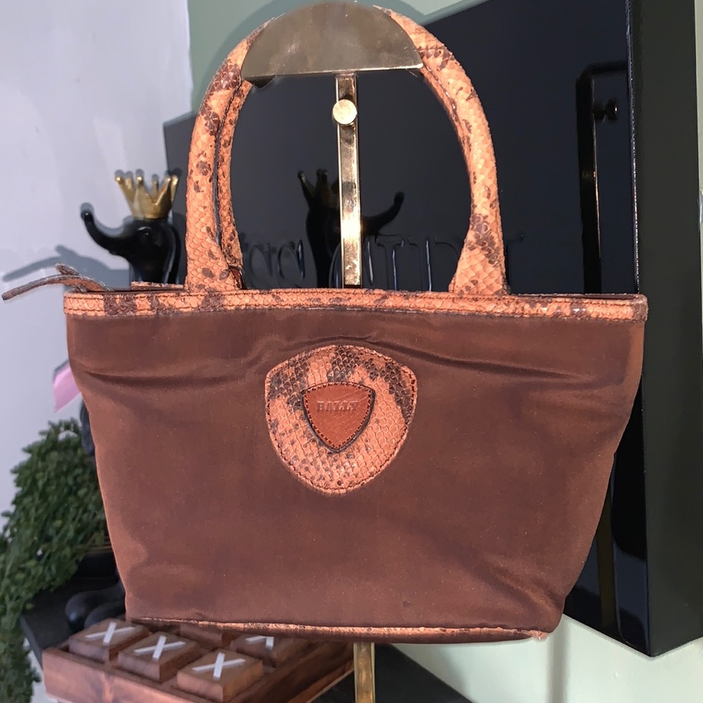 EUC BALLY NYLON HANDBAG